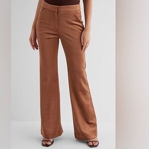 EXPRESS: Editor High Waisted Velvet Corduroy Trousers